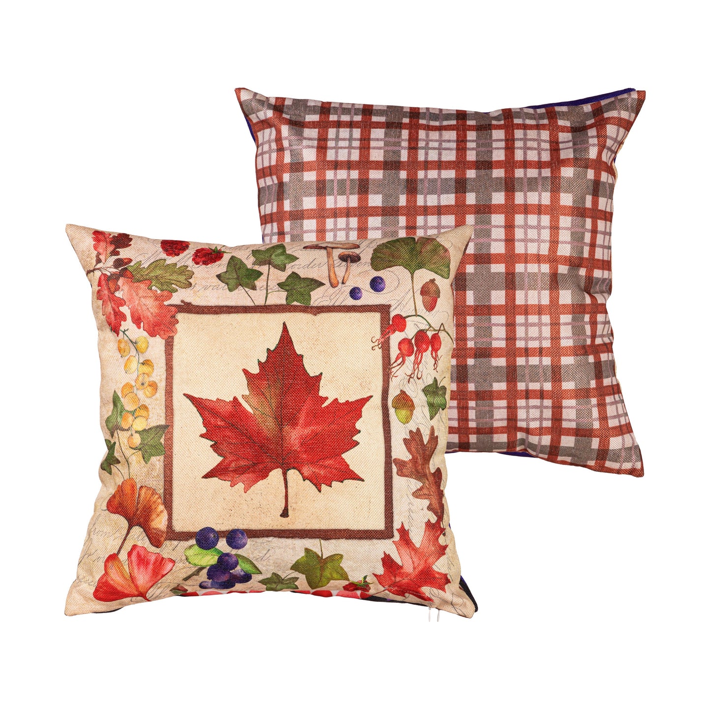 Welcome Fall Leaf 18" Interchangeable Pillow Cover